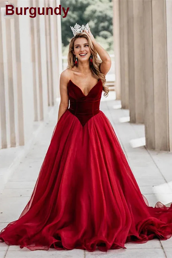 Tiendas de vestidos de fiesta, vestidos de fiesta burdeos de corte A, vestido largo de terciopelo con hombros descubiertos, vestido de fiesta, vestidos formales para mujer